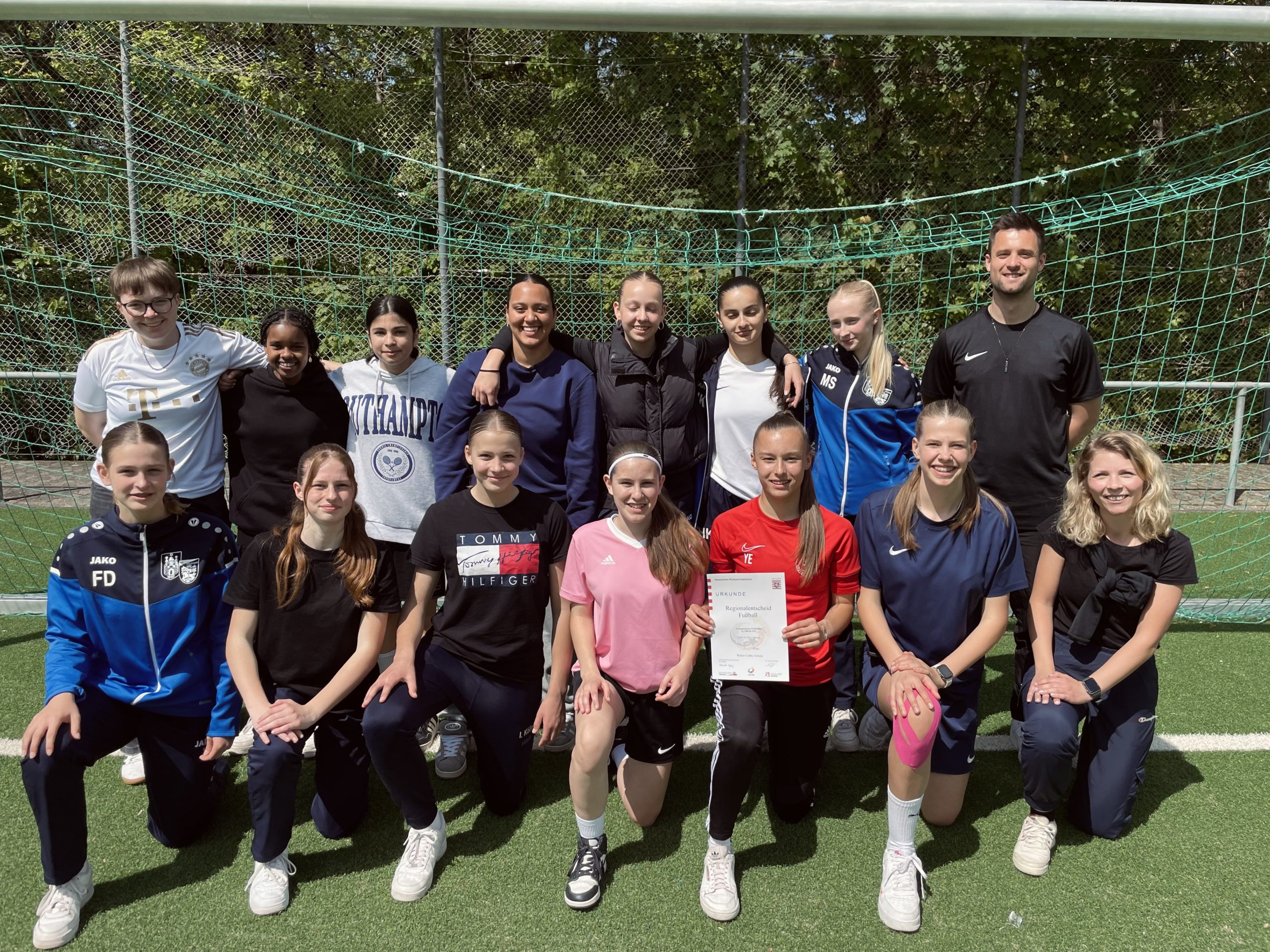 1. Platz im Regionalentscheid Mädchenfußball WK II in Melsungen